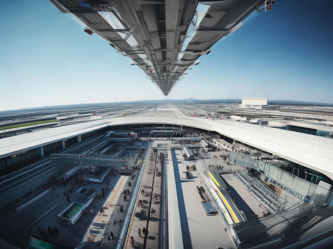 无人机摄像助力航站楼全景监控