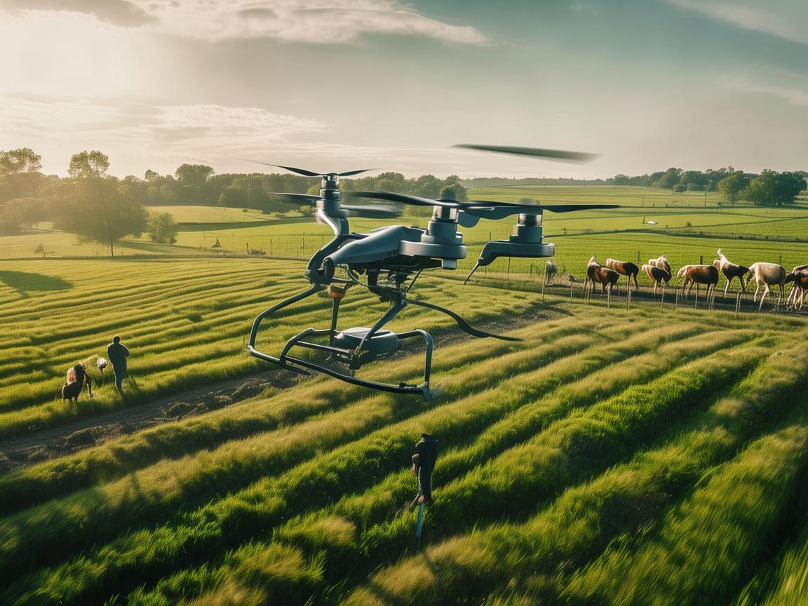 无人机摄像助力畜牧兽医工作