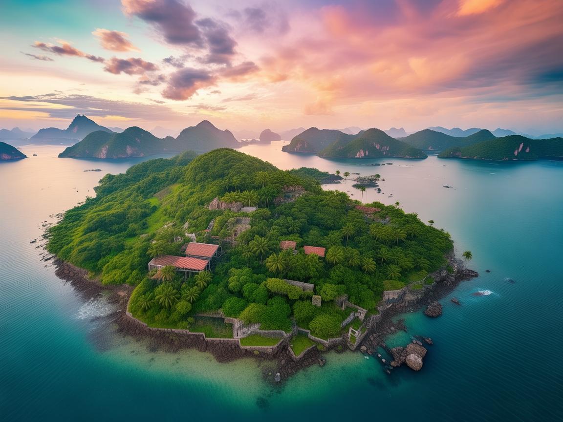 秦皇岛上空的无人机摄像魅力