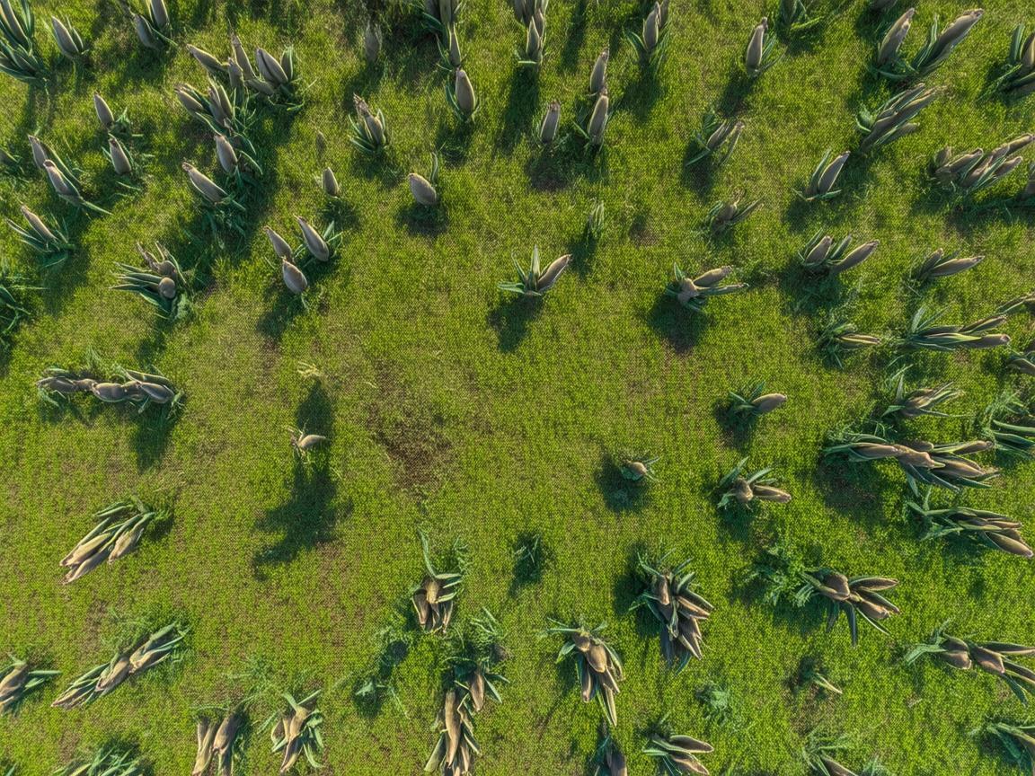 无人机视角下的芋头别样风采