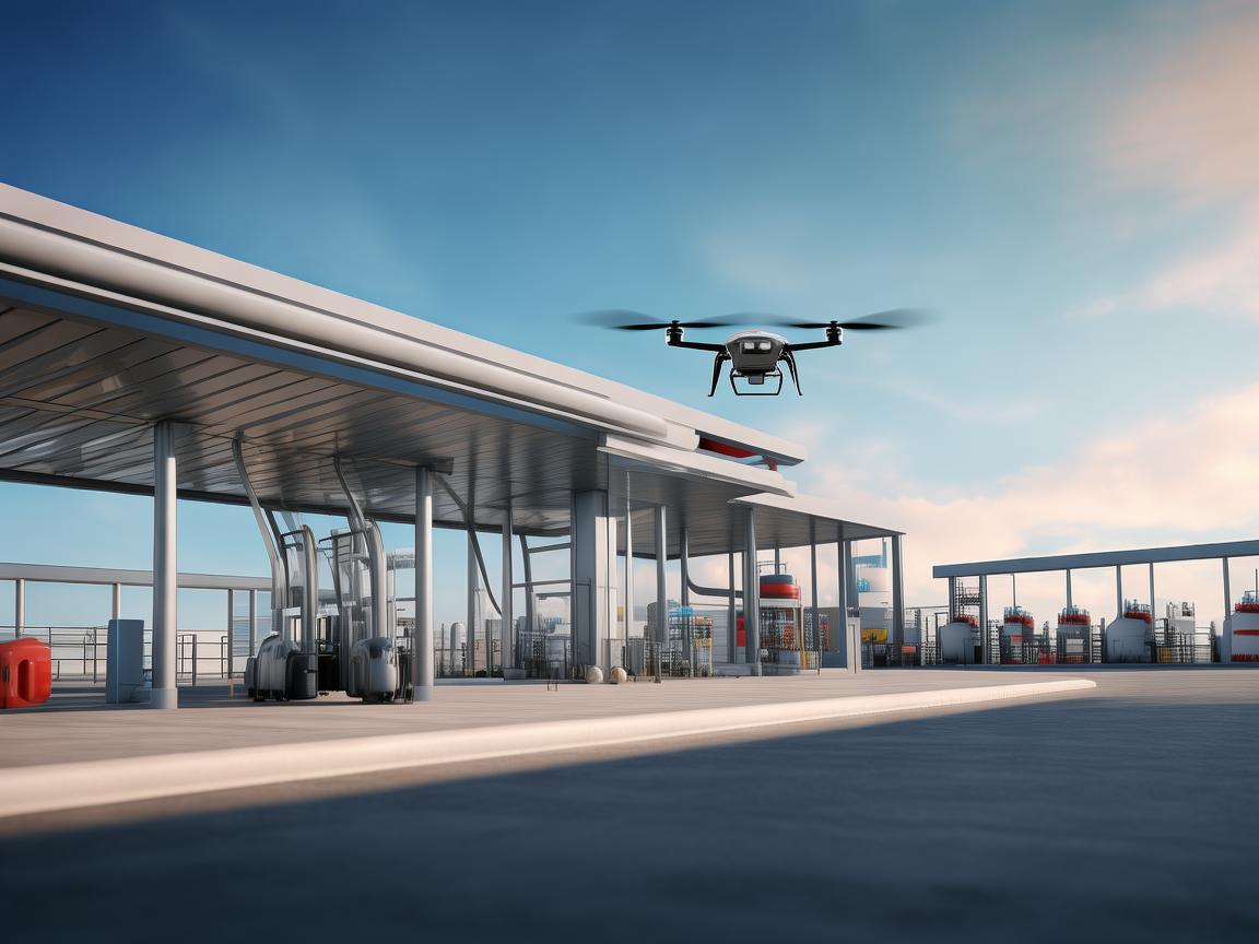 无人机摄像技术助力加气站安全监管
