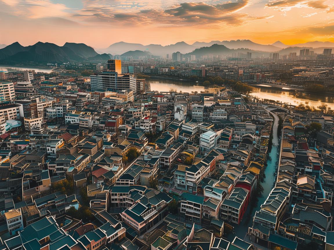 无人机摄像下的定西别样风采