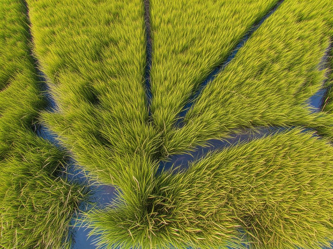 无人机视角下的米饭之美 无人机视角下的米饭之美