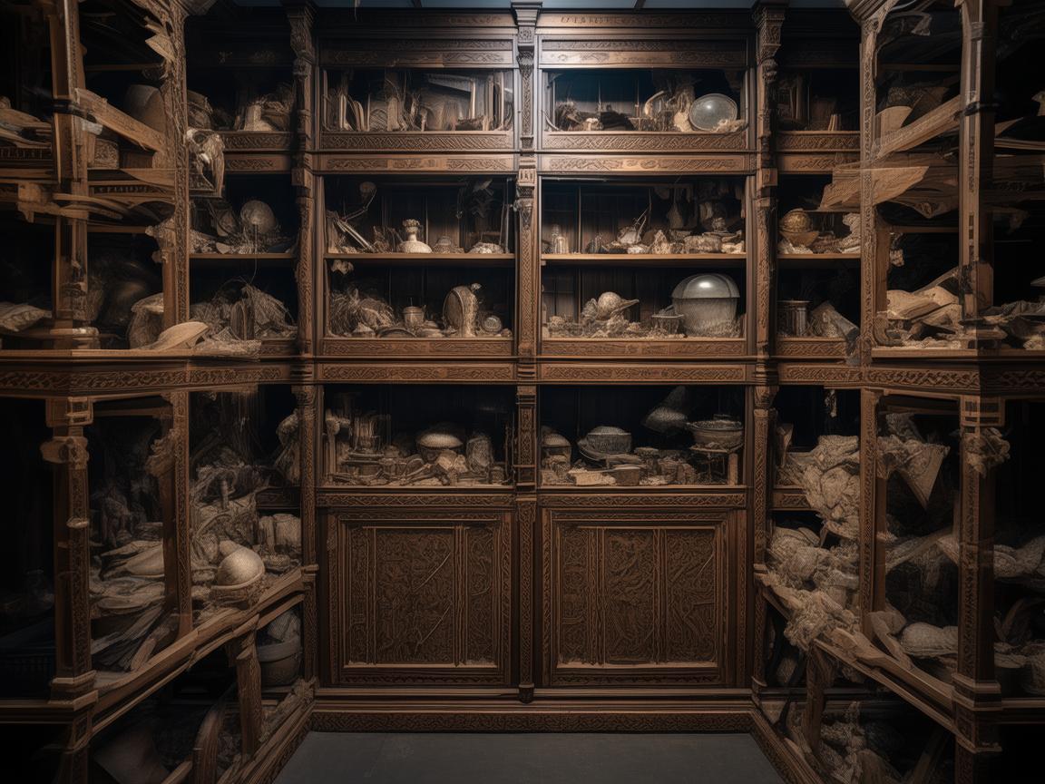 无人机摄像下的多层储物柜探秘