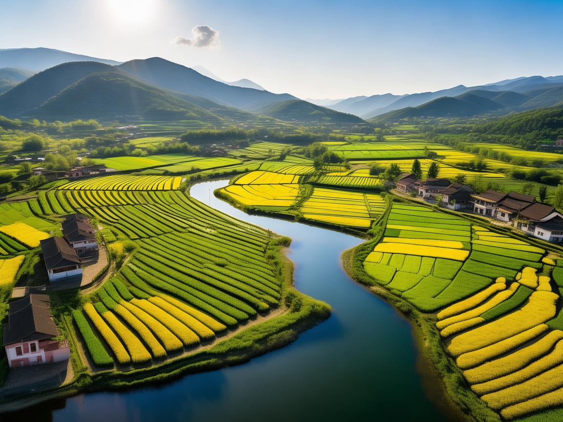 无人机视角下的榨菜之乡风采