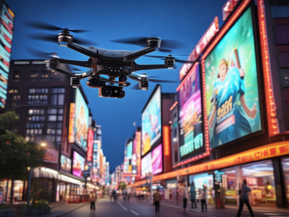 无人机摄像助力商业街广告牌监测与推广 无人机摄像助力商业街广告牌监测与推广