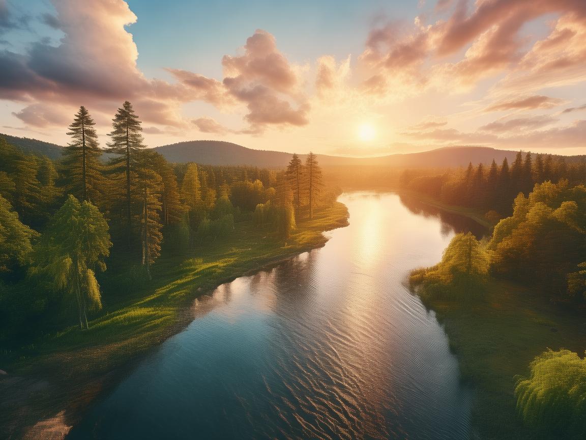 无人机视角下的牡丹江风光