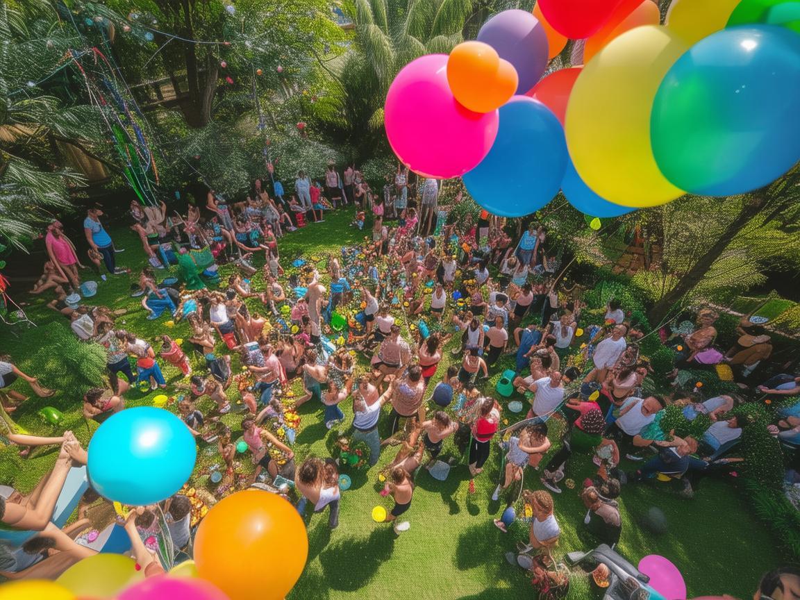 无人机摄像，聚会中的独特视角