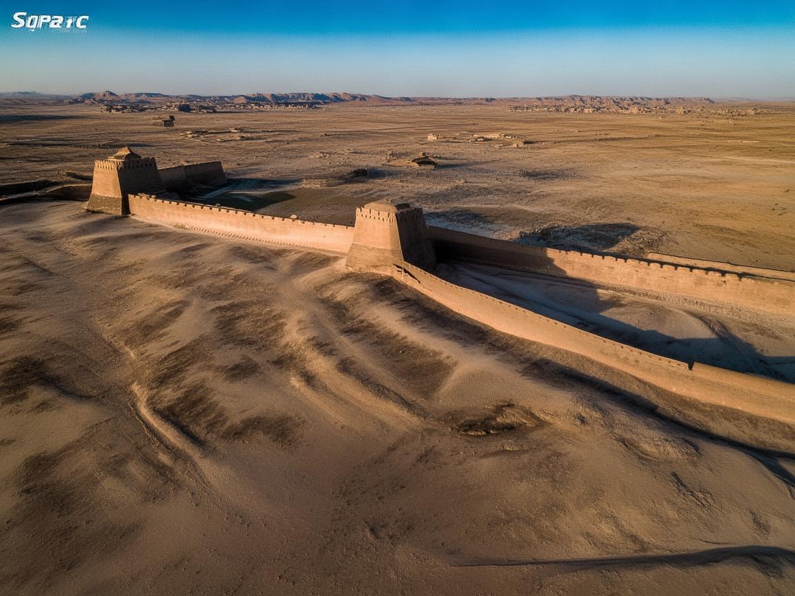 无人机视角下的嘉峪关壮美画卷