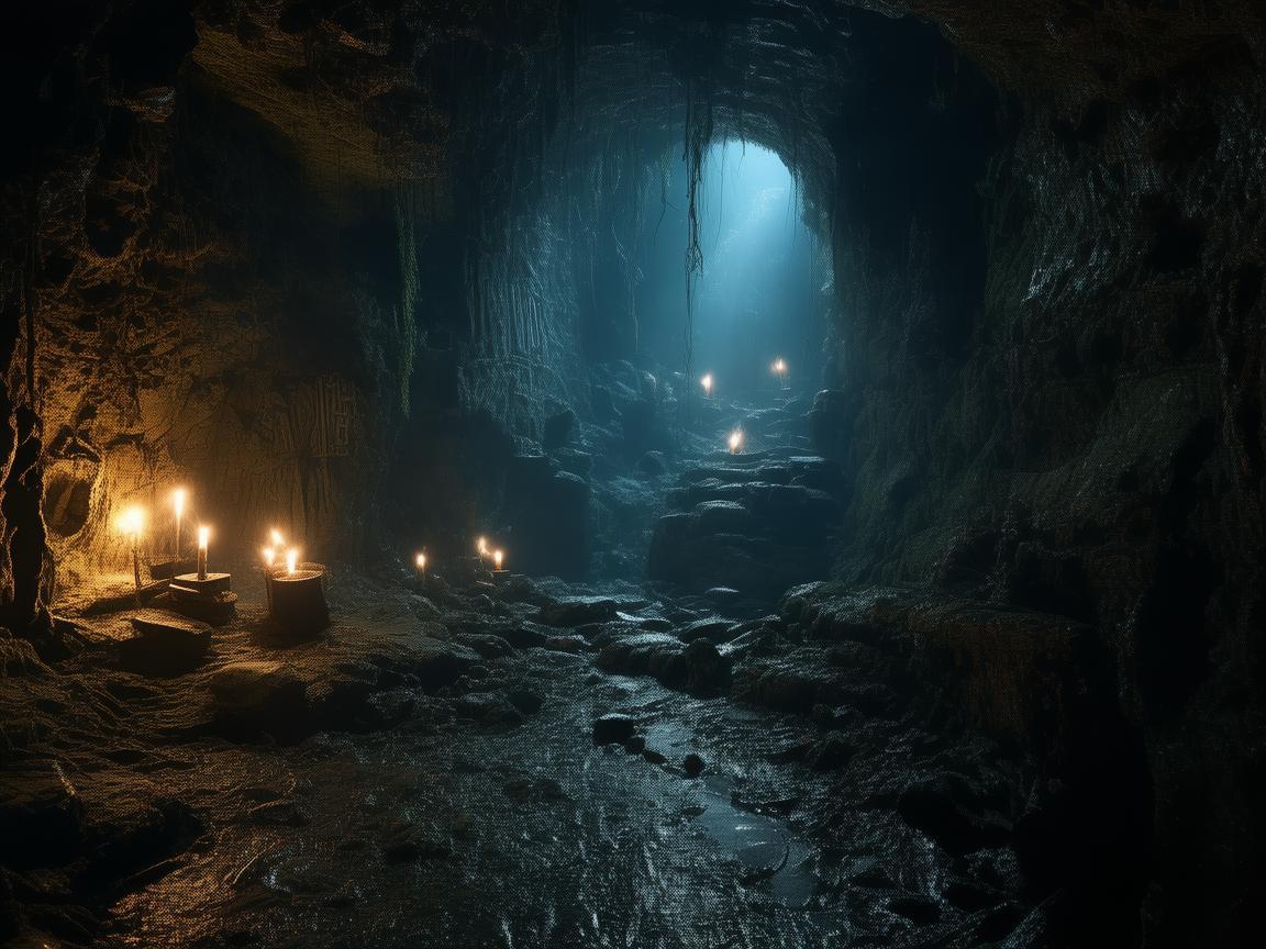 无人机摄像探秘地窖神秘空间