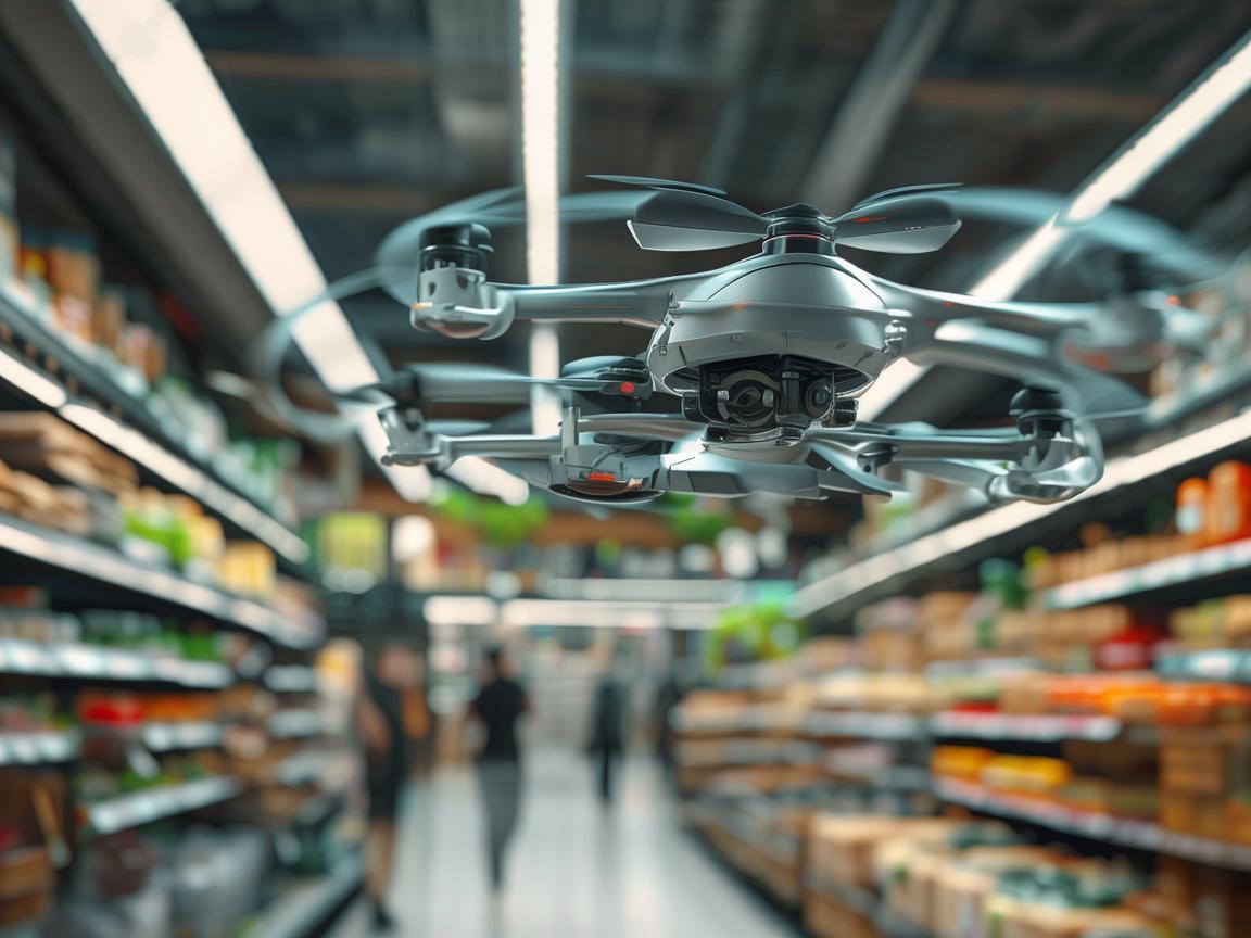 无人机摄像技术助力超市智慧运营