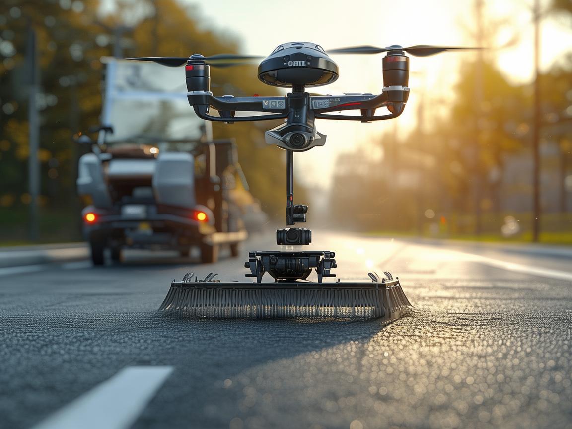 无人机摄像助力扫路车作业新变革