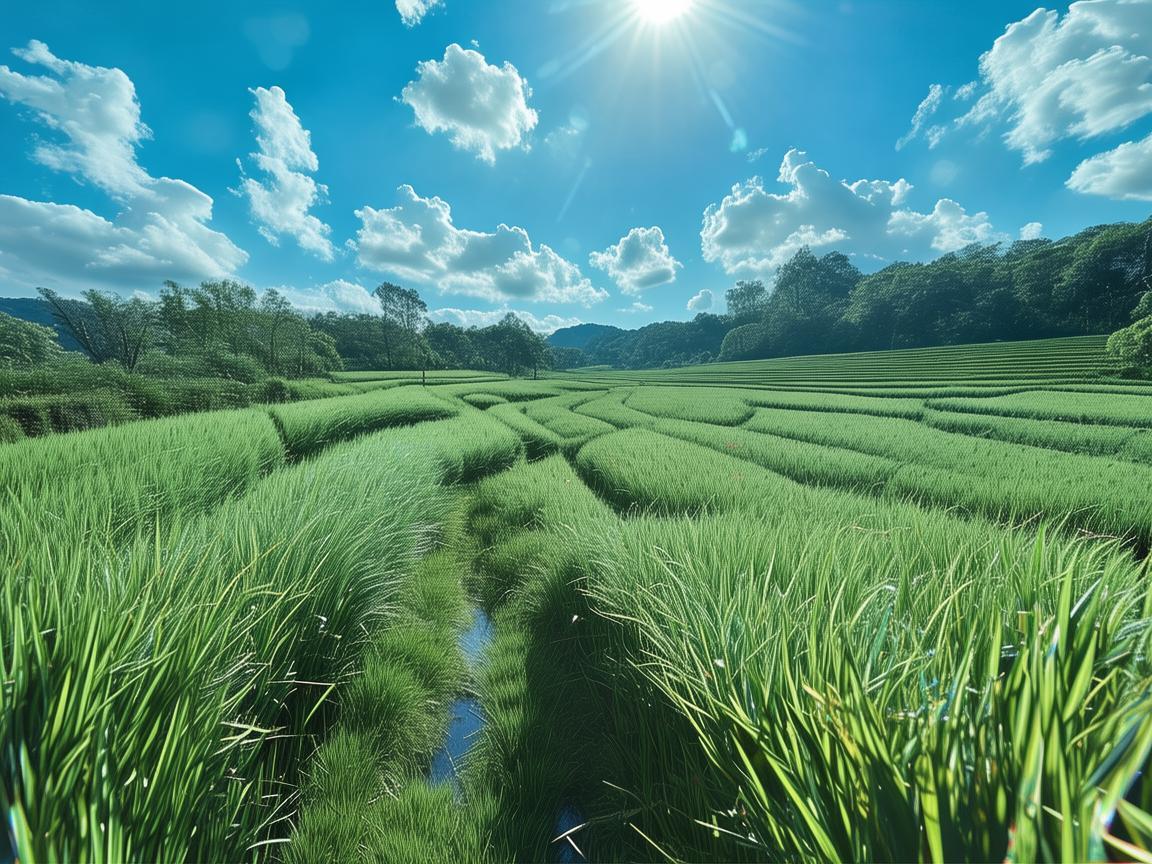 无人机摄像下的糯米世界