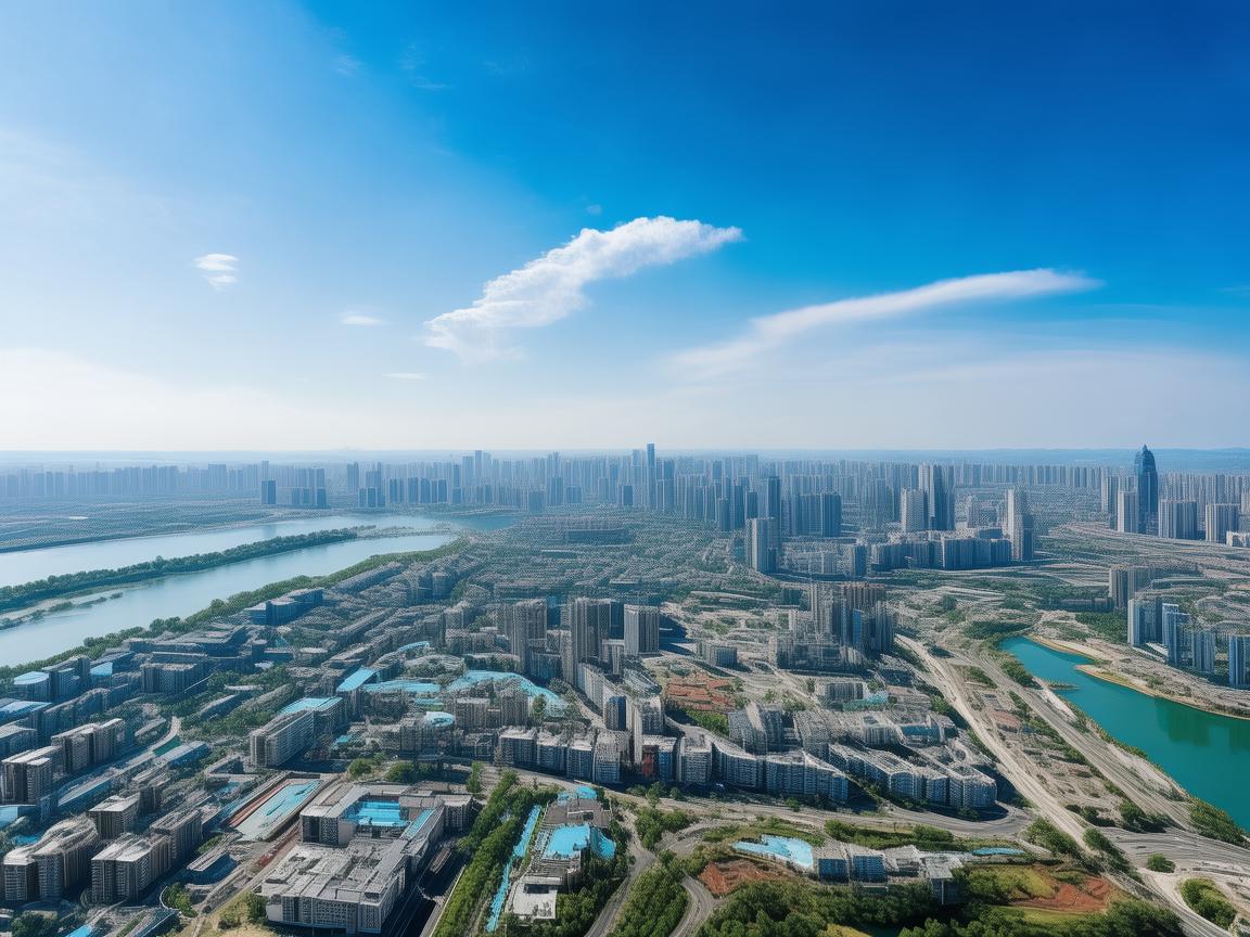 鹰潭上空的无人机摄像视界 鹰潭上空的无人机摄像视界