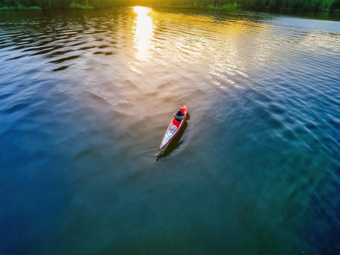 无人机视角下的皮划艇运动之美 无人机视角下的皮划艇运动之美