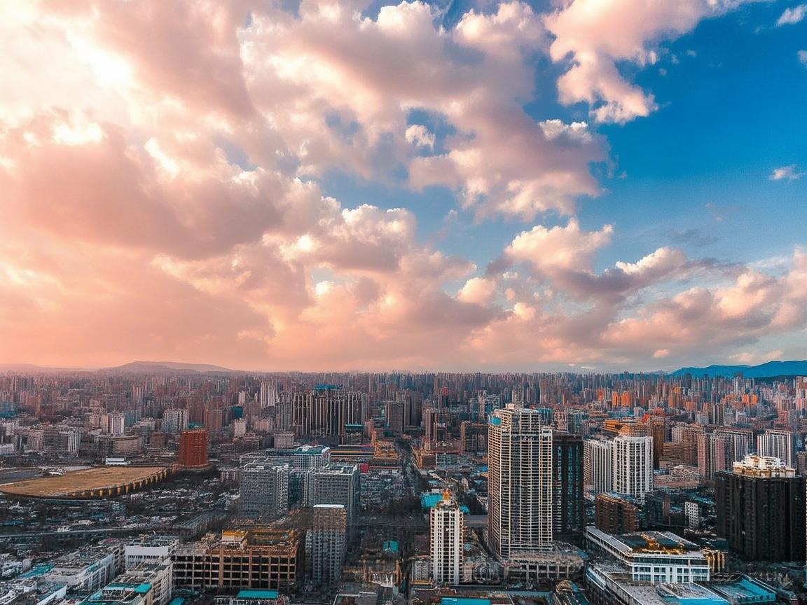 西宁上空的无人机摄像视界