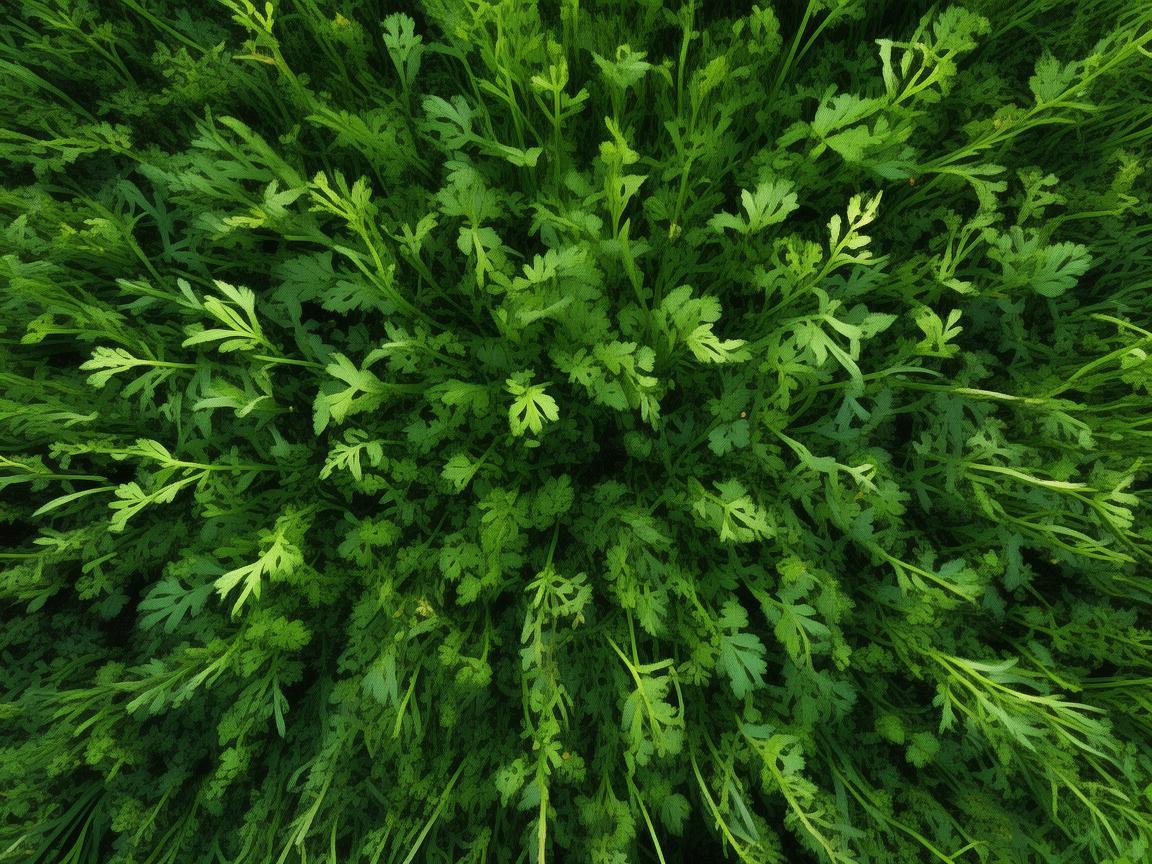 无人机视角下的香菜别样风采