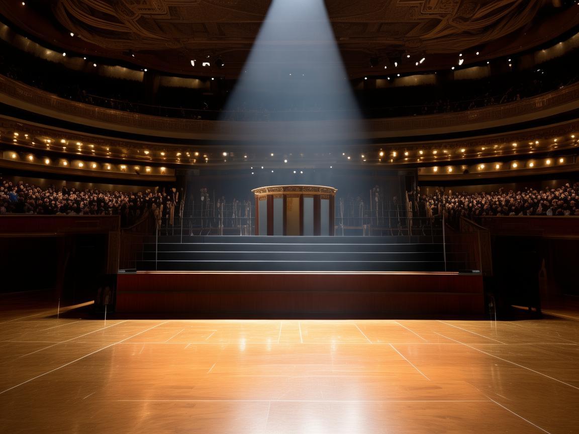 无人机摄像，礼堂主席台的独特视角